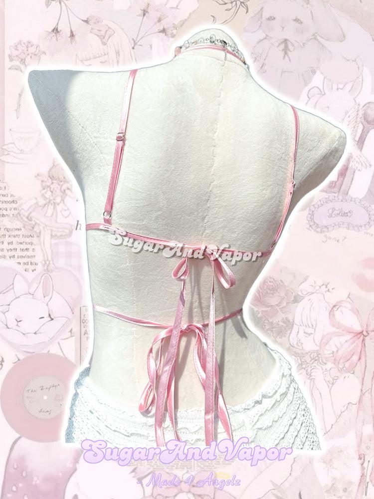 Adelaide Sexy Lace Backless Halter Top-TOPS-SugarAndVapor
