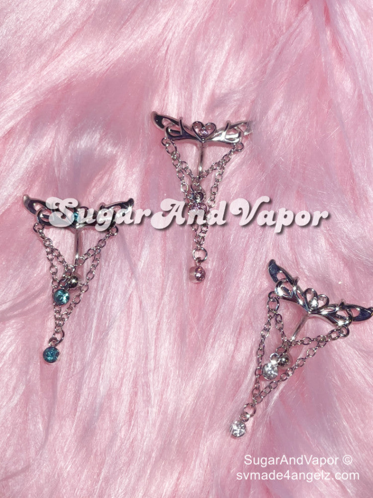 Amity Chains Top Mount Belly Ring-Belly Ring-SugarAndVapor