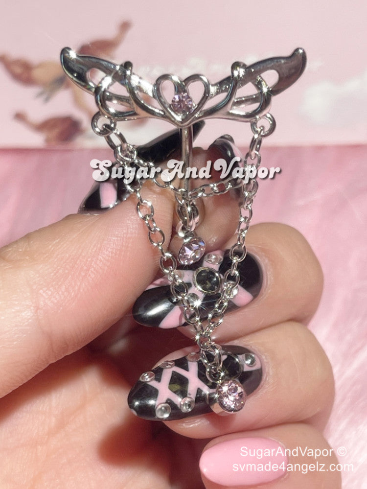 Amity Chains Top Mount Belly Ring-Belly Ring-SugarAndVapor