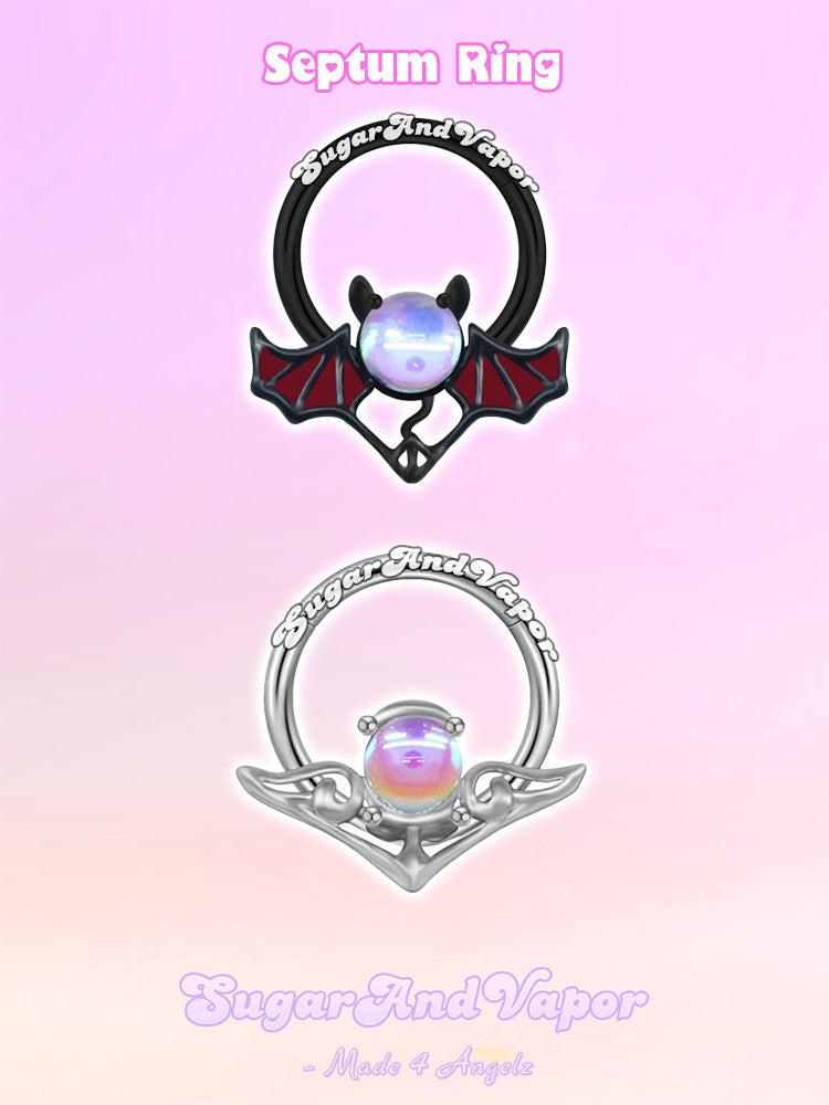 Angel Devil Iridescent Septum Ring-Nose Rings-SugarAndVapor