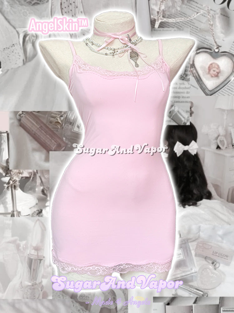 AngelSkin™ Cloud Soft Bodycon Slip Dress-DRESSES-SugarAndVapor