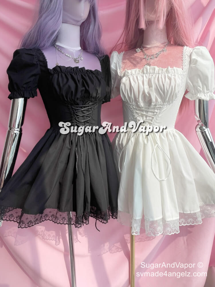 Avina Lolita Lace-up Princess Dress-DRESSES-SugarAndVapor