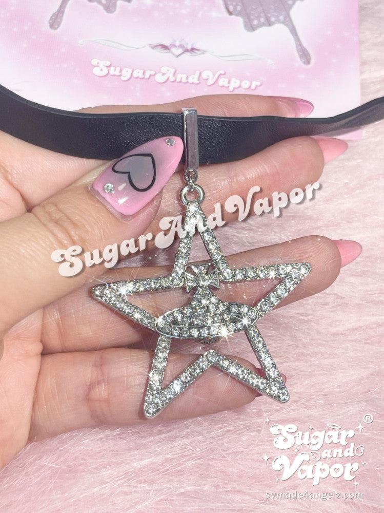 Azura Star Saturn Choker Necklaces-NECKLACES-SugarAndVapor