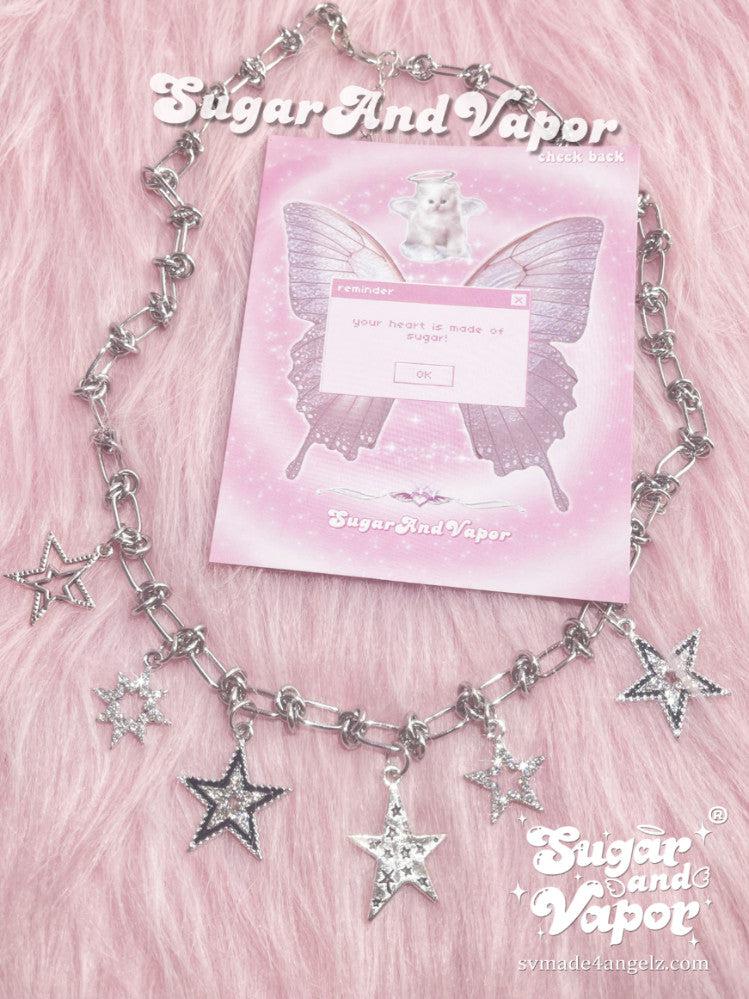 Azura Star Saturn Choker Necklaces-NECKLACES-SugarAndVapor