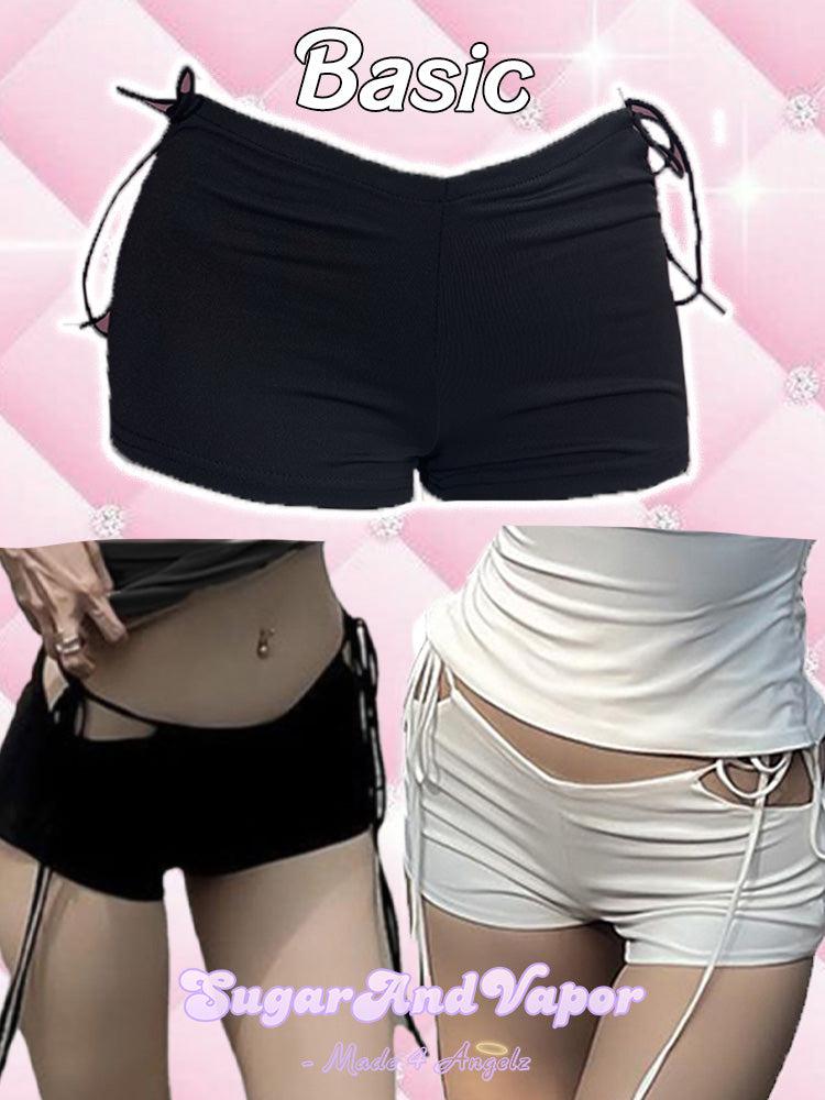 Basic Tie-up Low Rise Shorts-SugarAndVapor