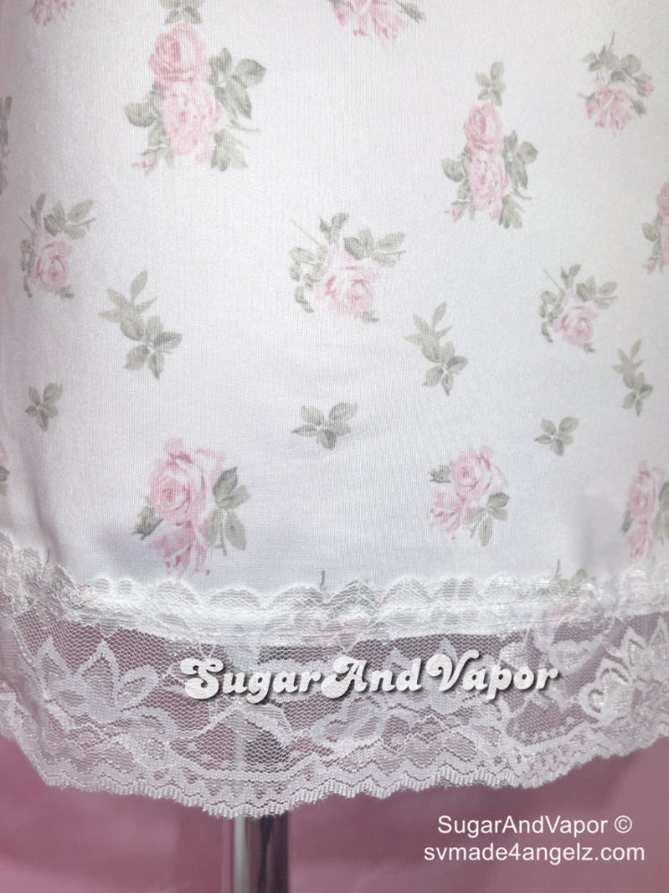 Blossom Floral Strappy Lace Dress-DRESSES-SugarAndVapor