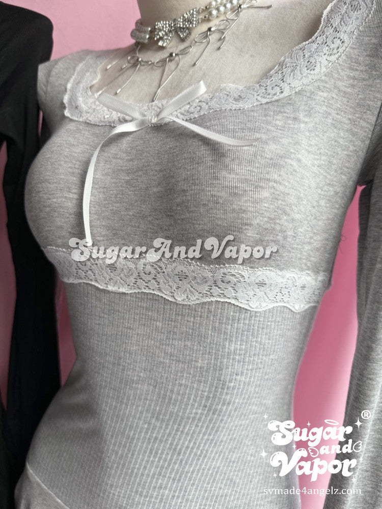 Calliope Coquette Lace Patch Dress-DRESSES-SugarAndVapor