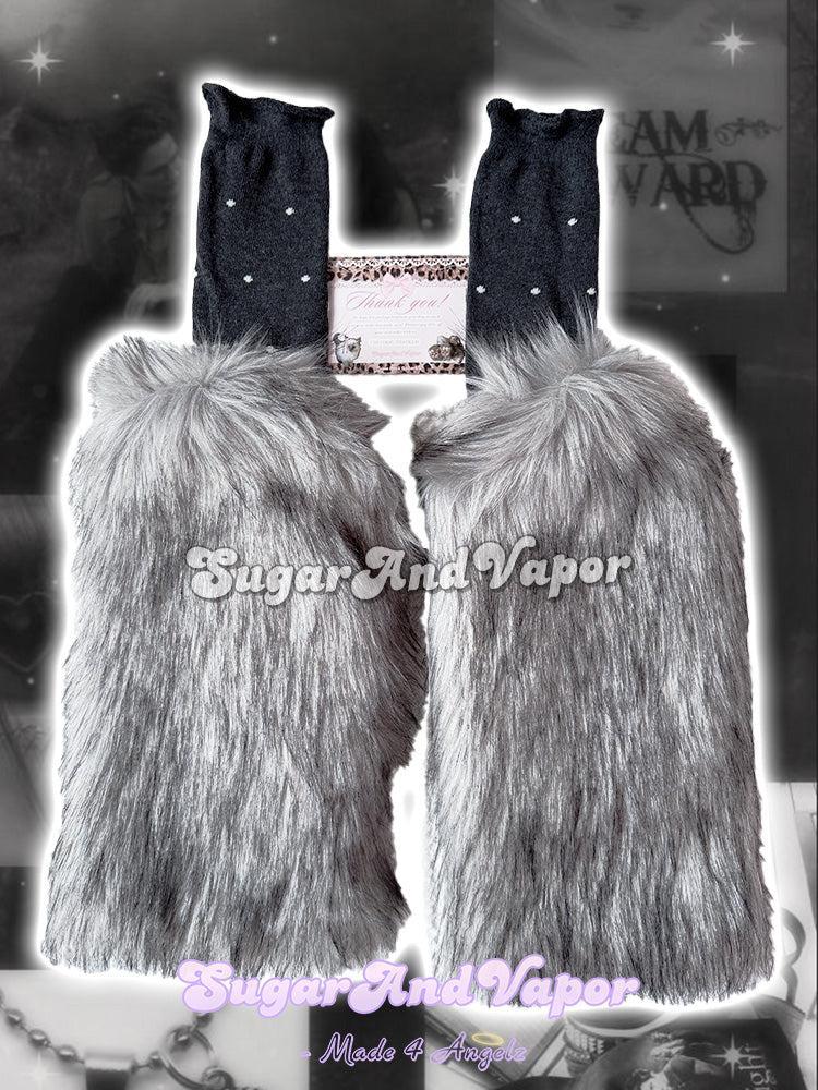 Cute Animal Mood Plush Furry Leg Warmers-SOCKS&TIGHTS-SugarAndVapor