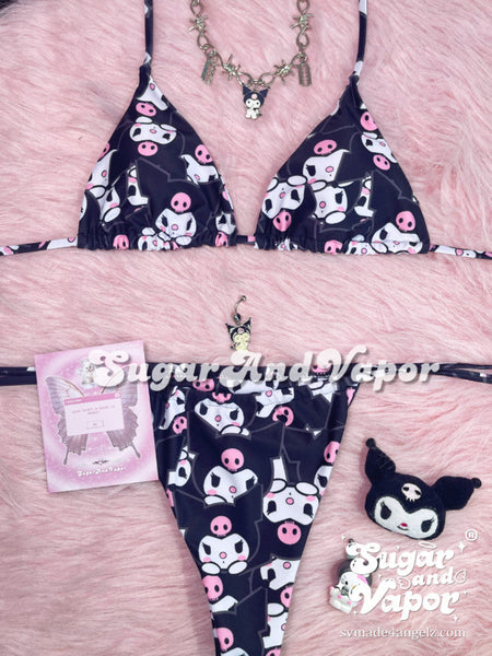 Cute Sweet Devil Bikini Set