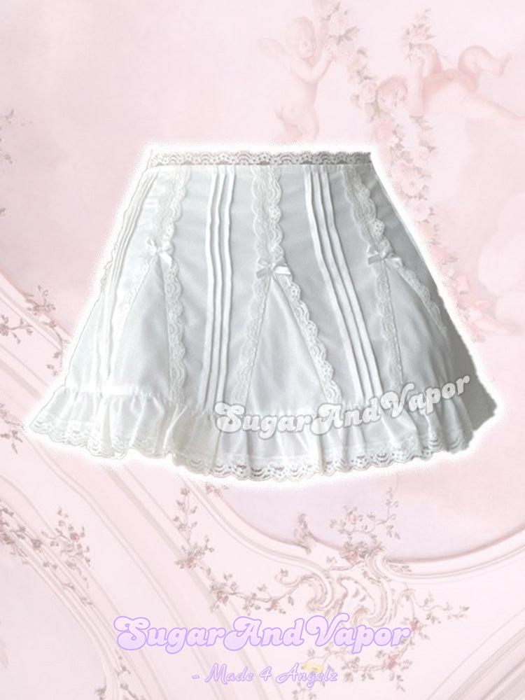 Dahlia Angelcore Flared Mini Skirt-Skirts-SugarAndVapor