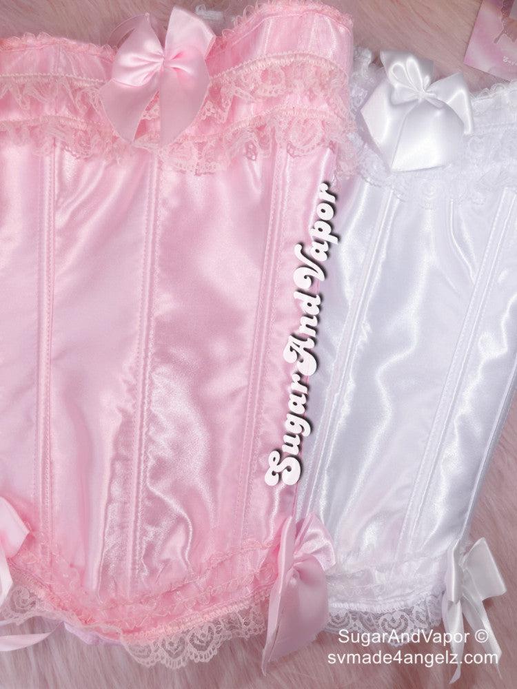 Elissa Pure Color Princess Corset Top-Lingeries-SugarAndVapor