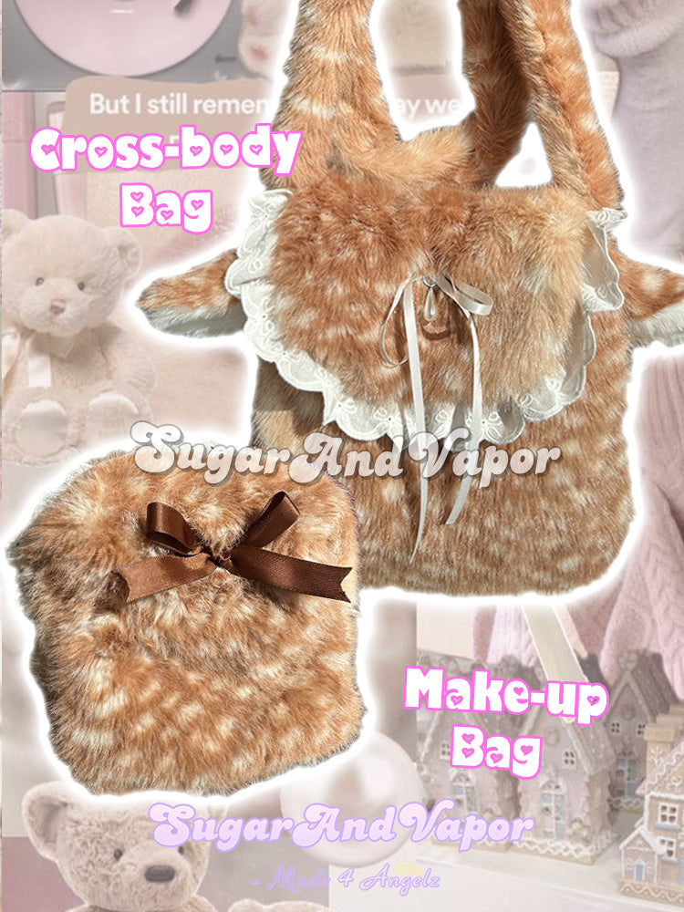 Fawn Dream Furry Bambi Winter Warm Cuties Collection-Leg Warmer-SugarAndVapor