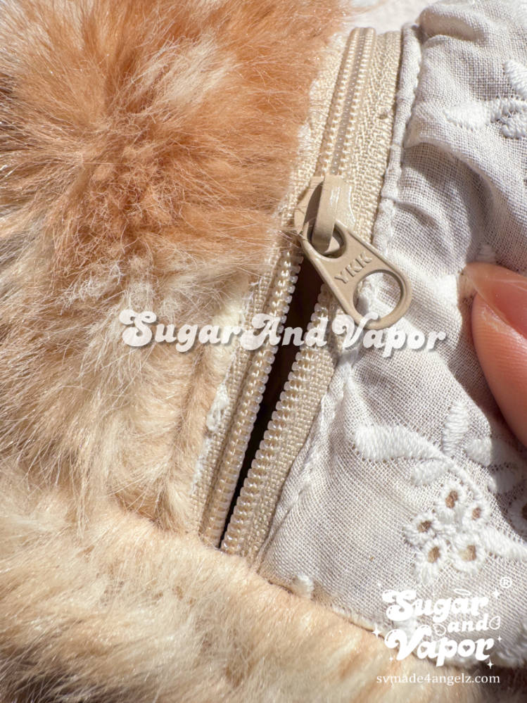 Fawn Dream Lace Furry Coquette Mini Bag-BAGS-SugarAndVapor