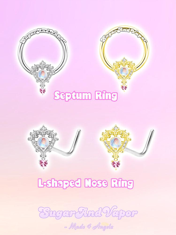 Girly Antique Key Nose Ring/ Septum Ring-Nose Rings-SugarAndVapor