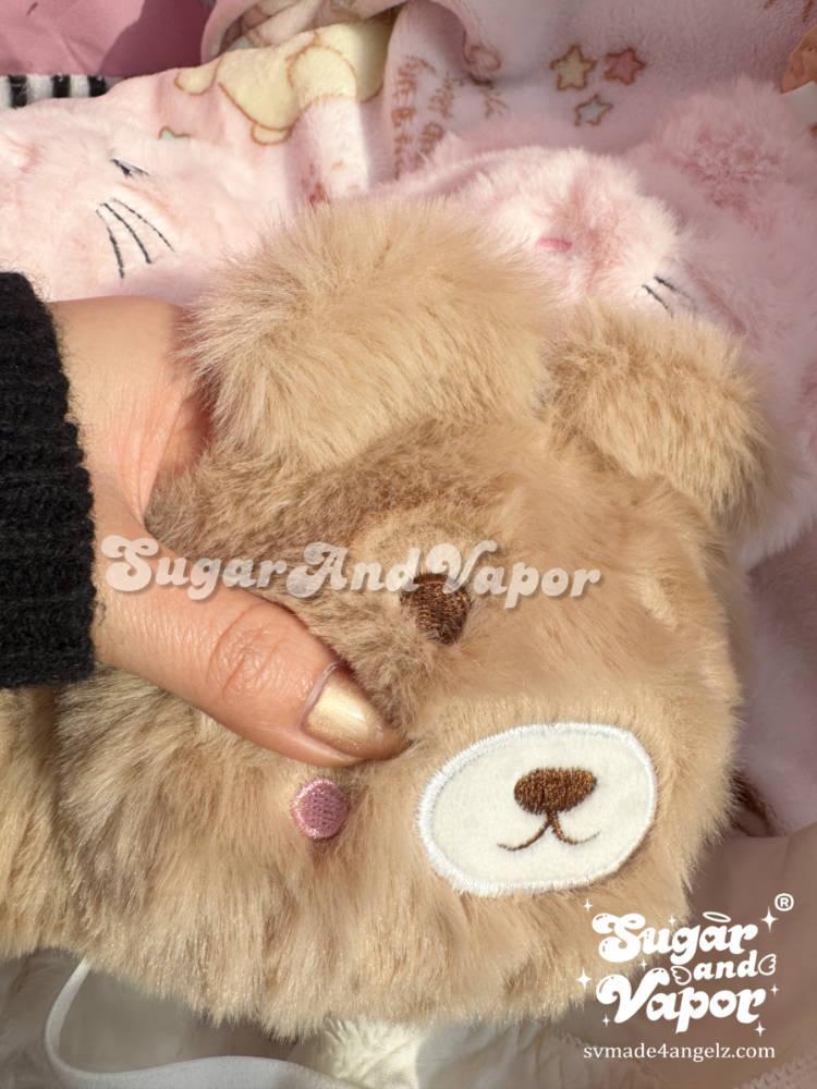 Kawaii Plush Animals 2 Pcs Warm Furry Bra Set-Lingeries-SugarAndVapor