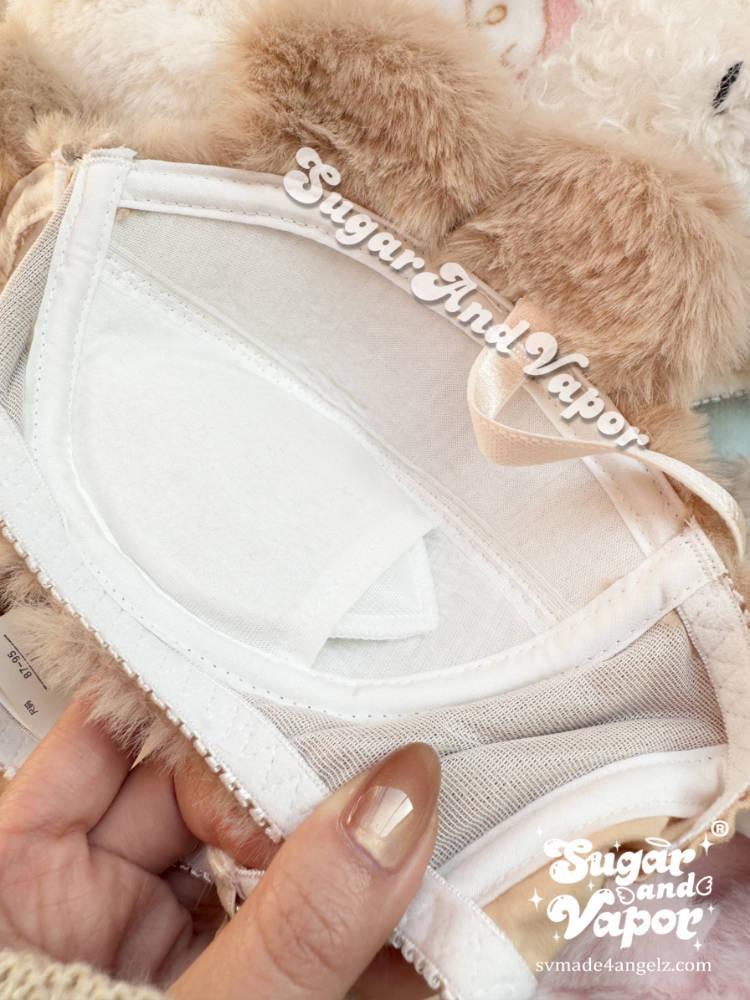 Kawaii Plush Animals 2 Pcs Warm Furry Bra Set-Lingeries-SugarAndVapor