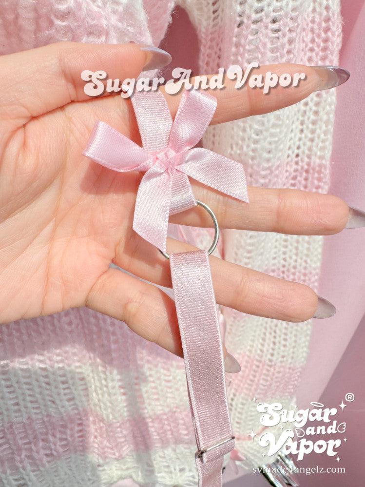 Lilith Ribbon Bows Leg Garter Belt-BELTS-SugarAndVapor