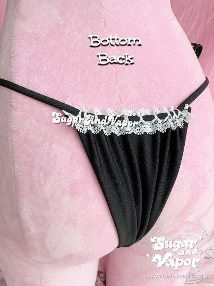 Lilura Dark Doll Lace Deco Sexy Bikini Set-Swimsuits-SugarAndVapor