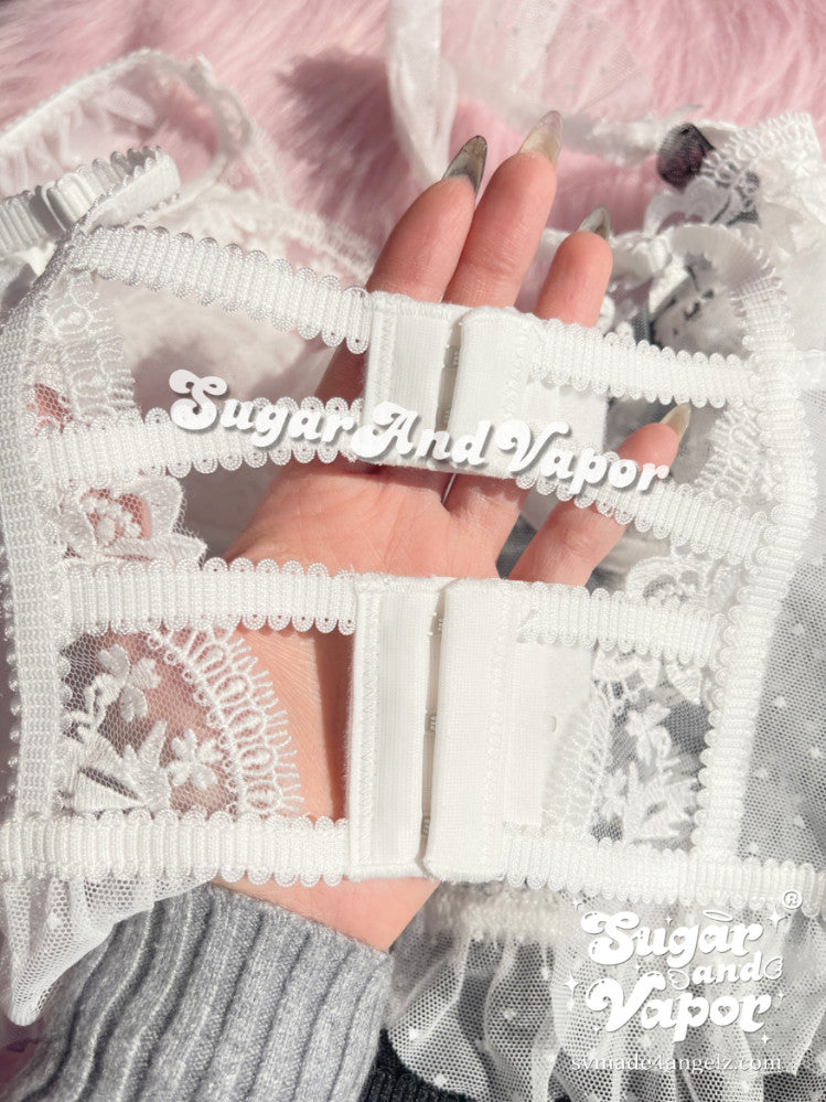 Noelle Lace Bustier Lingerie 2 Pcs Set-Lingeries-SugarAndVapor