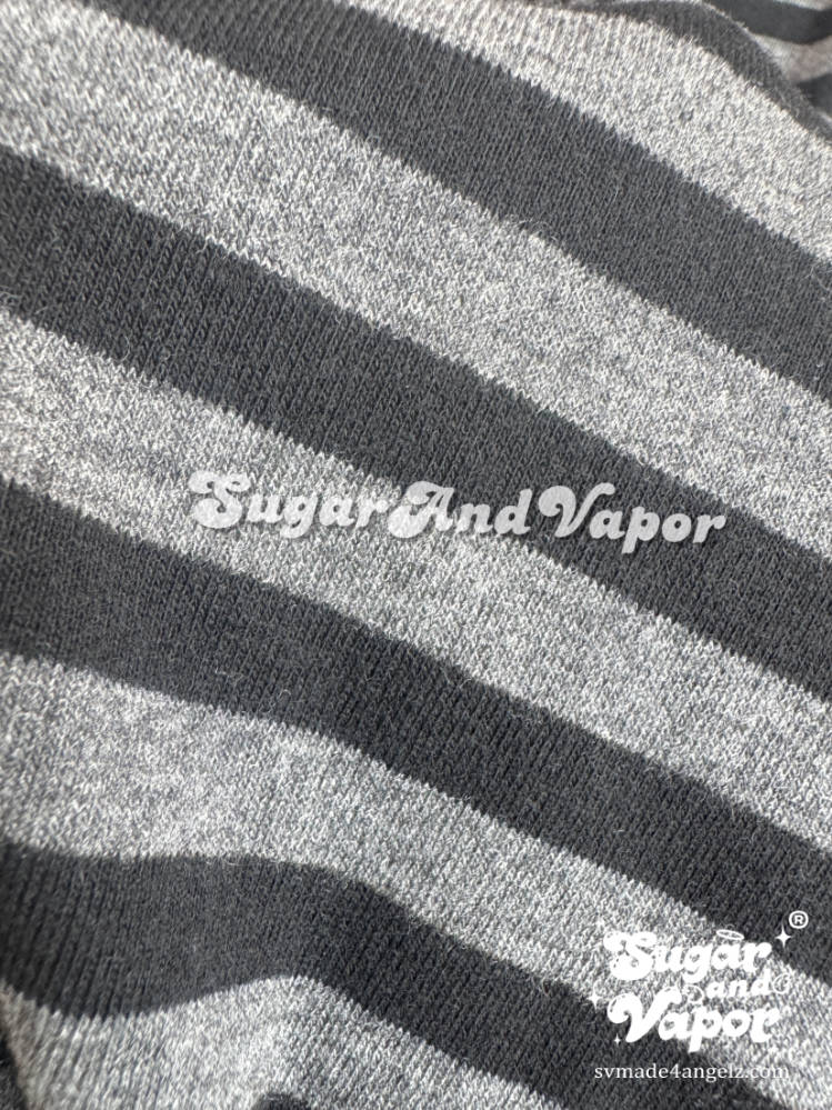Tasha Grugne Knit Stripes Halter Top/Bling Skull Flare Pants-Pants-SugarAndVapor