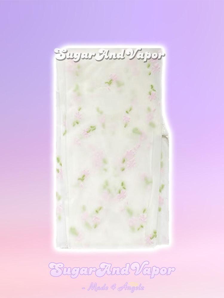 Vanilla Floral Sheer Pantyhose Tights-SOCKS & TIGHTS-SugarAndVapor