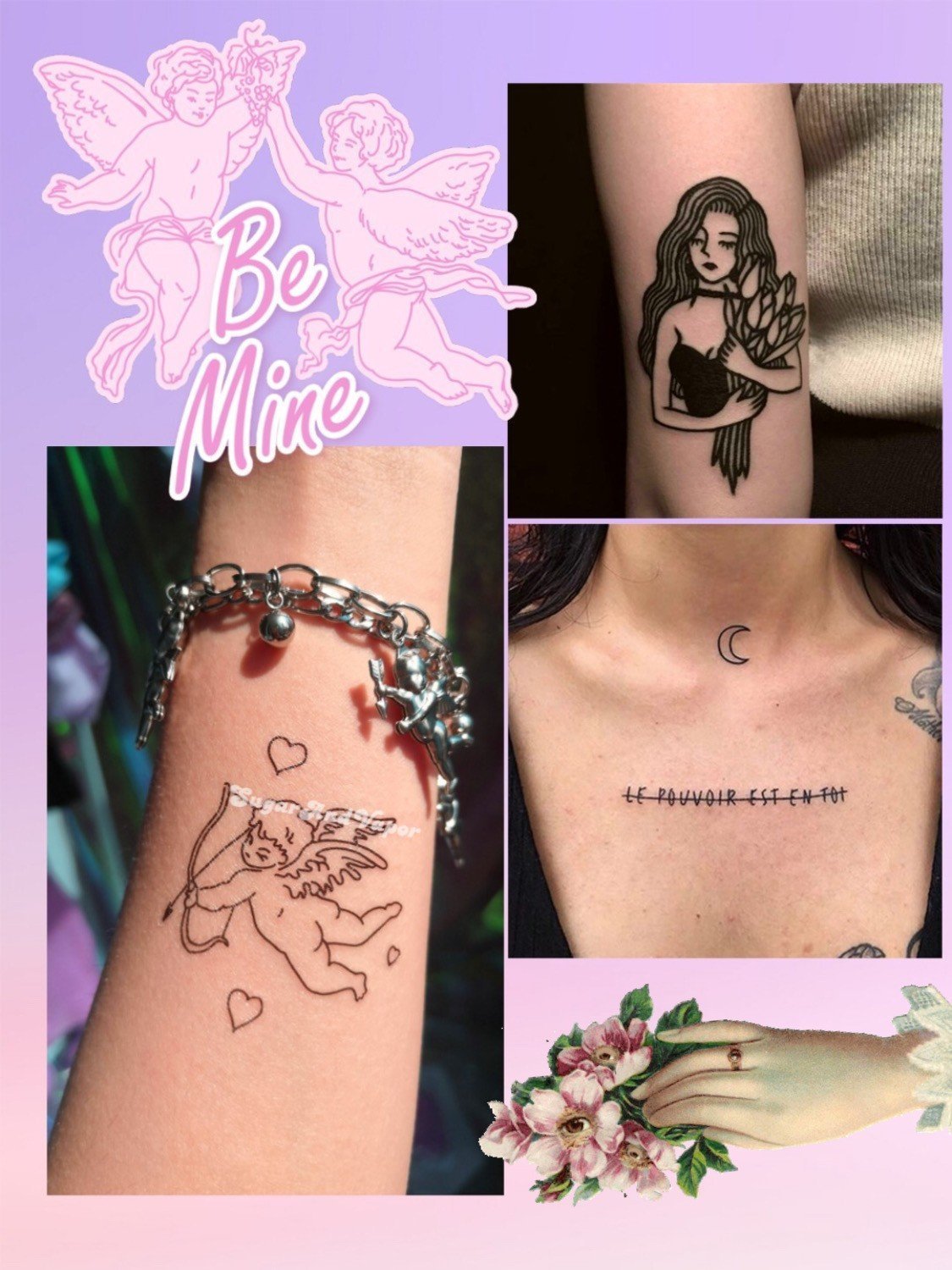 Angels and More Aesthetic Temporary Tattoos Set of 20-Tattoos-SugarAndVapor