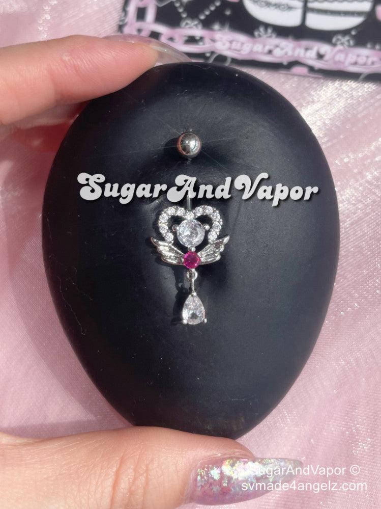 Anya Angel Heart Shifter Belly Ring-Belly Ring-SugarAndVapor