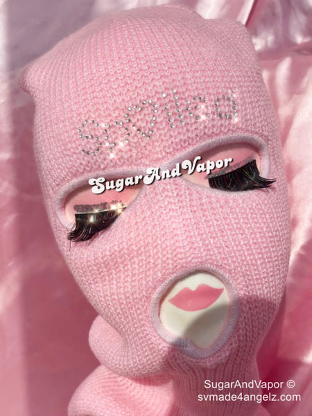 Bling Spoiled Knitted Ski Mask