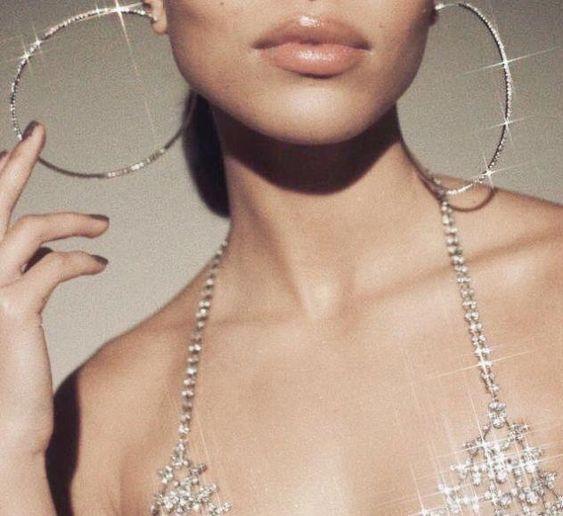 Classic Sparkle Thin Hoop Earrings-EARRINGS-SugarAndVapor
