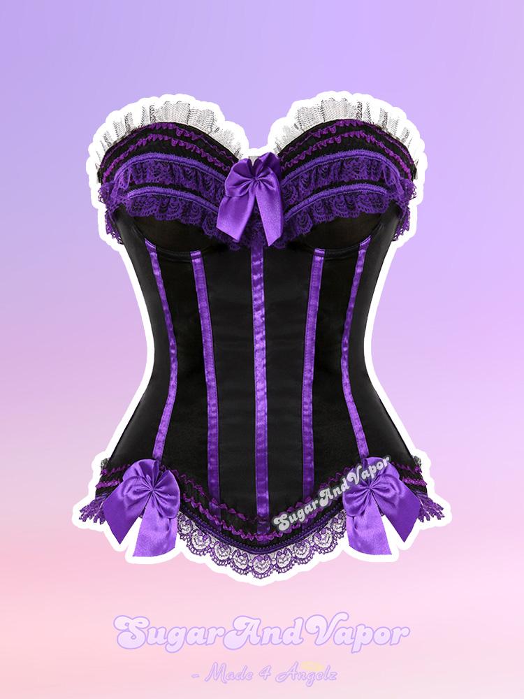 Demora Dark Lolita Corset Top-TOPS-SugarAndVapor