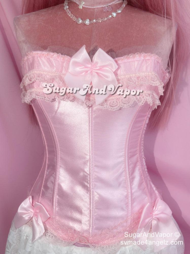 Elissa Pure Color Princess Corset Top-Lingeries-SugarAndVapor