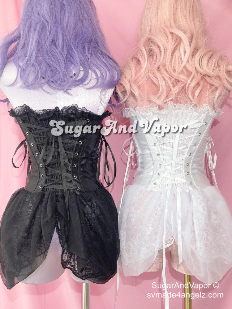 Elvira Princess Layered Corset Top-TOPS-SugarAndVapor