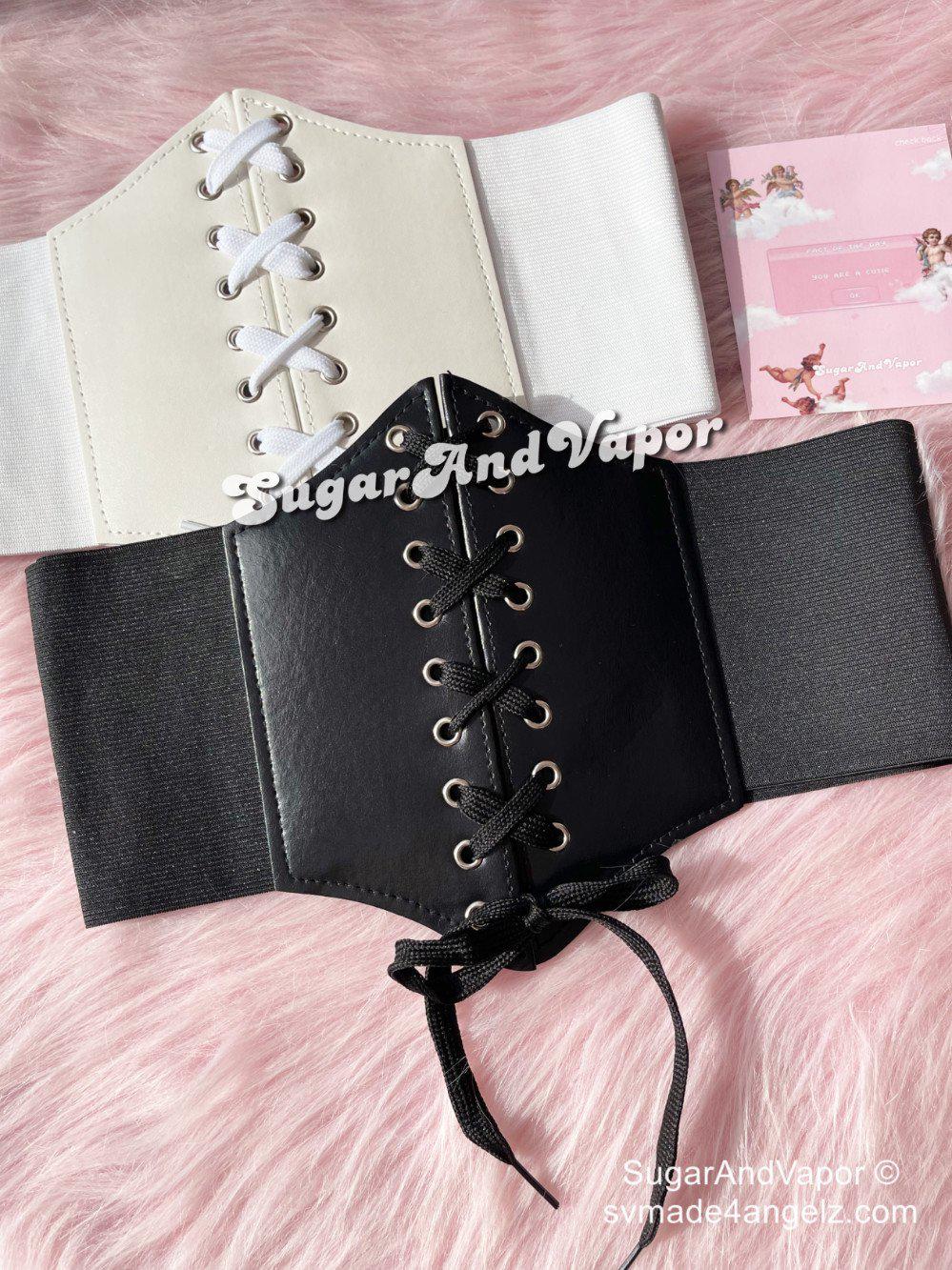 Evira PU Leather Corset Belt-BELTS-SugarAndVapor
