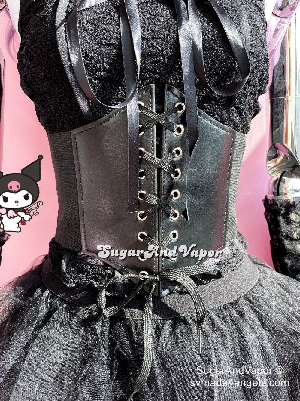 Evira PU Leather Corset Belt-BELTS-SugarAndVapor