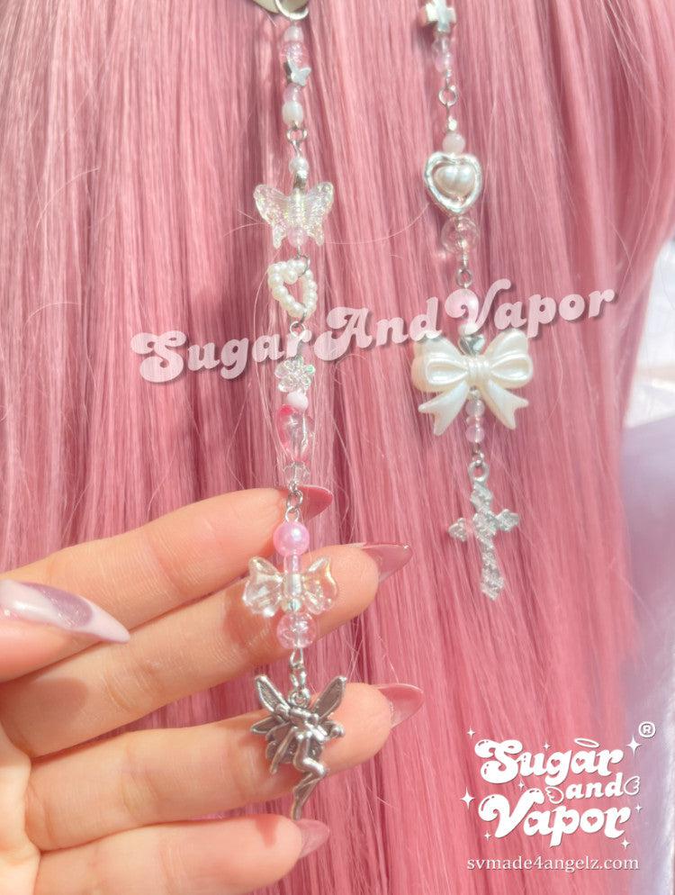 Handmade Aesthetic Beaded Hair Clips-Hair ACC-SugarAndVapor