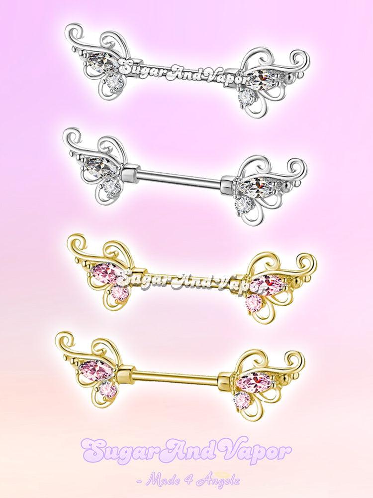Pixie Wings Nipple Rings Set-Nipple Rings-SugarAndVapor