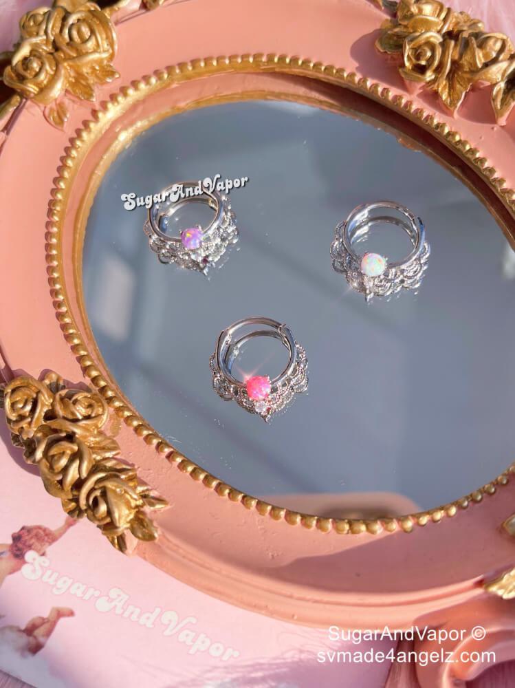 Shining Opal Vintage Septum Nose Ring-Nose Ring-SugarAndVapor