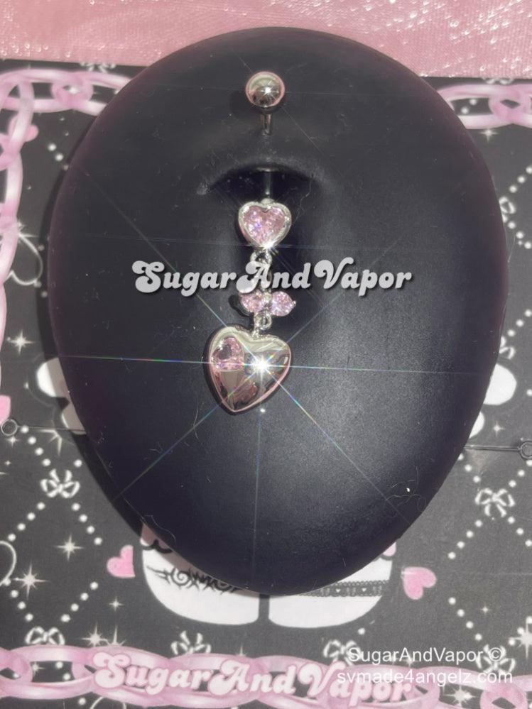Venus Metal Heart Belly Ring-Belly Ring-SugarAndVapor