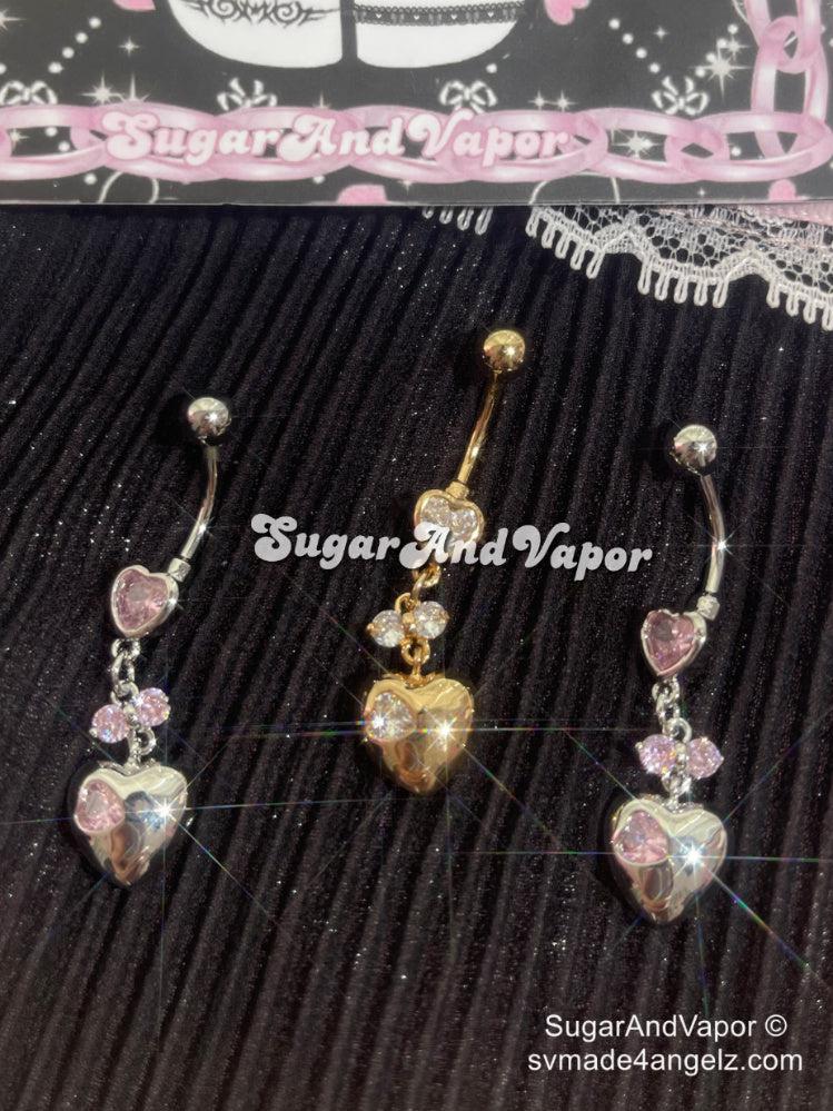 Venus Metal Heart Belly Ring-Belly Ring-SugarAndVapor