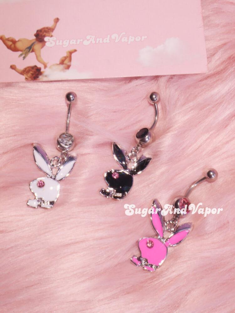 Y2K Color Bunny Heads Belly Ring-Belly Ring-SugarAndVapor