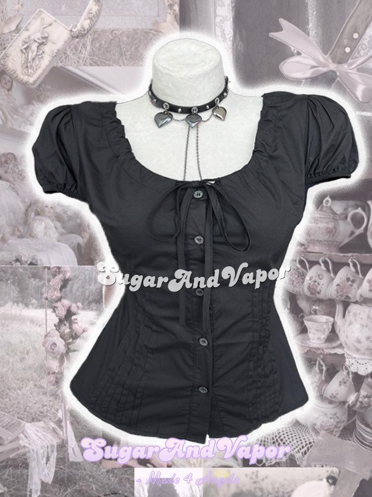 Celestine Vintage Doll Puff Sleeve Blouse Top