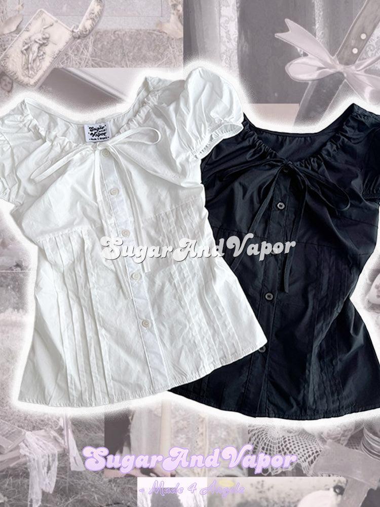 Celestine Vintage Doll Puff Sleeve Blouse Top