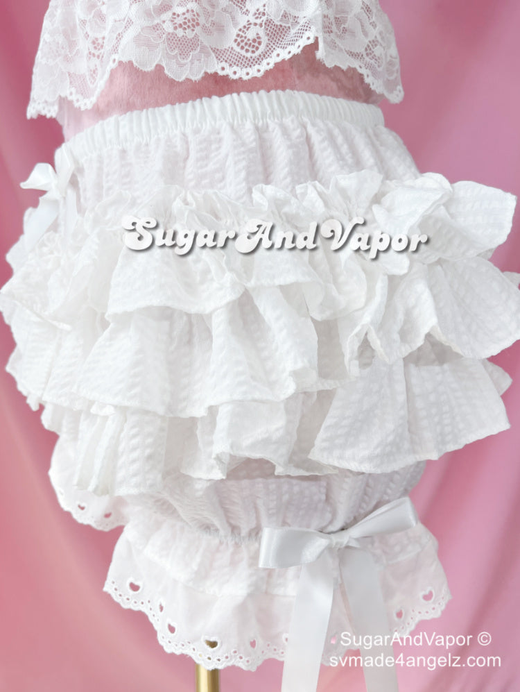 ANNA Lolita Flared Lace Mini Skirt (Skort)-Skirts-SugarAndVapor