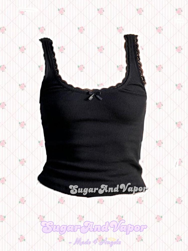 Asasia Dark Coquette Tank Top-TOPS-SugarAndVapor