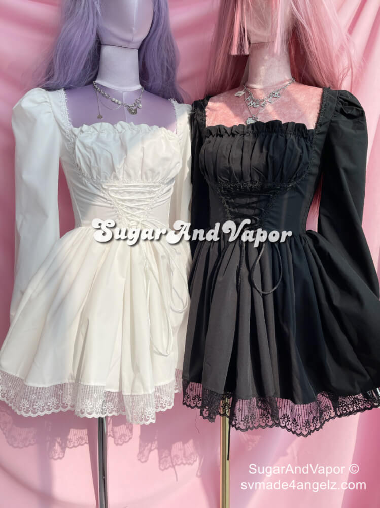 Avina Lolita Lace-up Princess Dress-DRESSES-SugarAndVapor