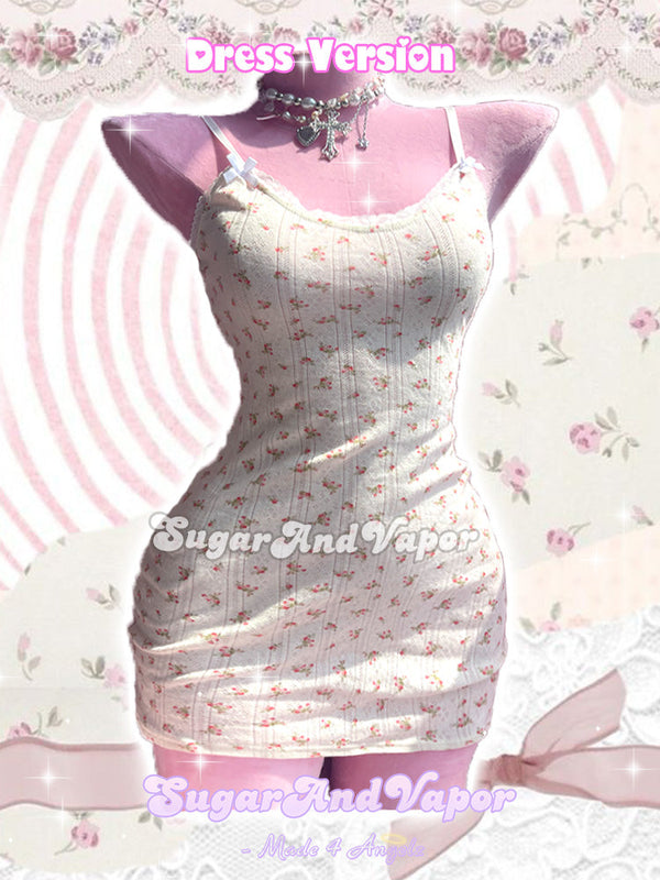 Tahlia Pointelle Basic Casual Dress-DRESSES-SugarAndVapor