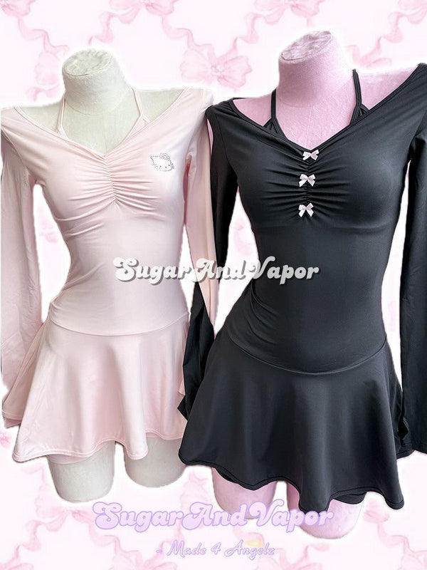 Coquette Girl Training Mini Dress 3 Pieces Set-DRESSES-SugarAndVapor