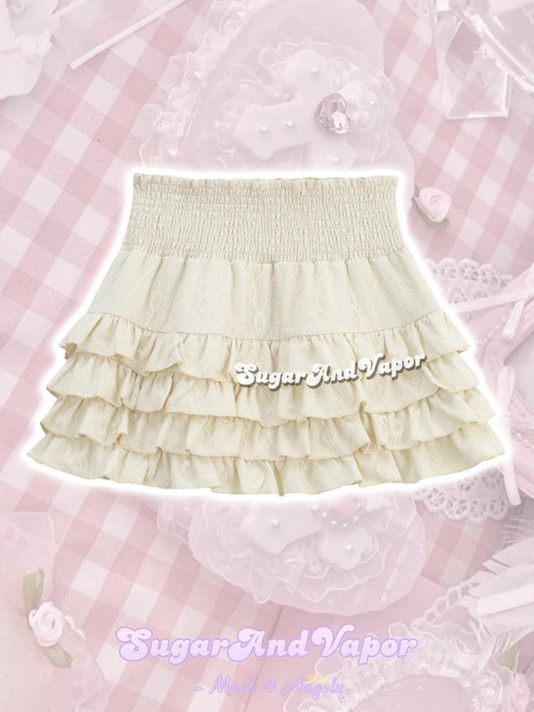 Cupcake Ruffled Mini Skirt-Skirts-SugarAndVapor