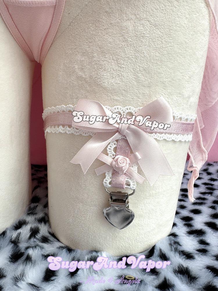 Eirlia Baby Pink Polka Layered Mini Skirt-Skirts-SugarAndVapor