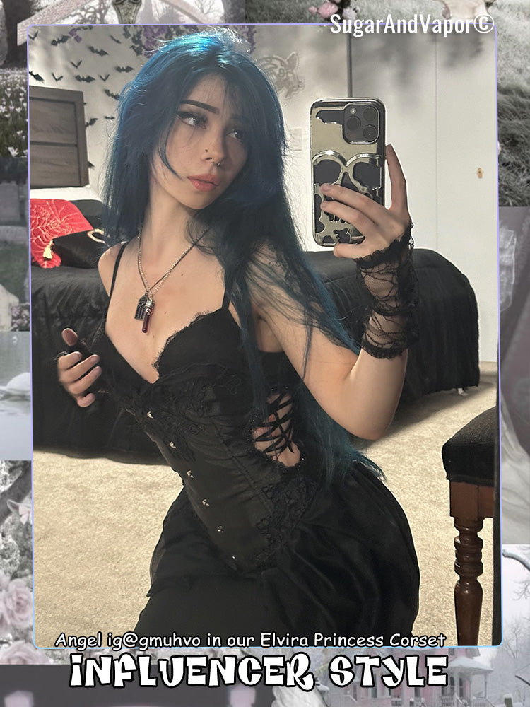 Elvira Princess Layered Corset Top-TOPS-SugarAndVapor